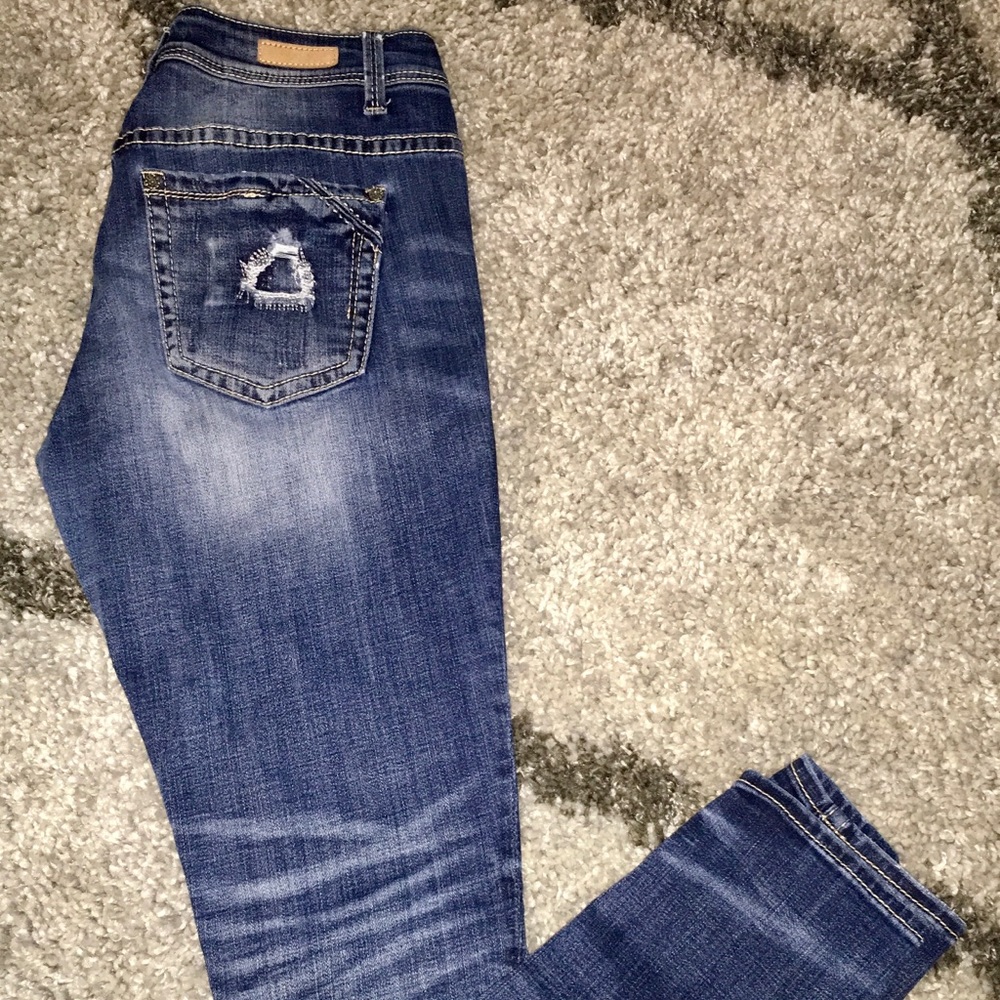 Buckle Black Skinny Jeans